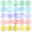 Muursticker set Pastel Sterren