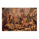 Affiche textile Amber Flora - Femmes dans la forêt tropicale - Sir Edward x Grigory Gladarev