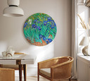 Rundes Leinwandbild van Gogh - Schwertlilien
