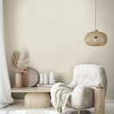 Non-woven tapet i et let meleret look som ensfarvet beige struktureret