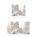 Bosbehang met boslandschap in beige - Ms Tiff