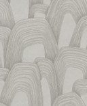 Tapeta z włókniny o wyglądzie 3D, geometryczna grafika wzgórza w kolorze szarym 