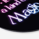 Vægcirkel Songtext - It's a kind of magic – print på aluminium (Alu-Dibond)