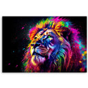 Lærredstryk Neon løvefarvet