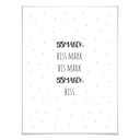 Poster Zungenbrecher - Bissmarck biss Mark