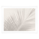 Minimalistyczny Plakat - liście palmy w lnianym stylu - Bloomery Decor