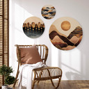 Billede af træ Fredriksson - Golden Mountains Set - Round (3 pieces)