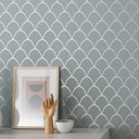 SCHÖNER-WOHNEN non-woven tapet, grafisk tapet grøn