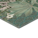 Kogeplade med påfugl i tropisk have på mosaik - Bloomery Decor