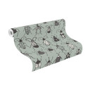 Rasch papier peint intissé, papier peint à motifs Stories Onszelf gris vert