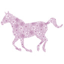 Hest (mønster) wallsticker
