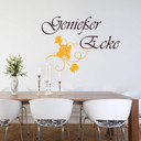 Wandtattoo Genießer Ecke 3 (2-farbig)
