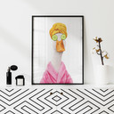 Plakat Śmieszna kaczka SPA z maseczką ogórkową - Korenkova