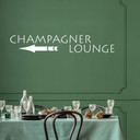 Wallsticker Champagne Lounge