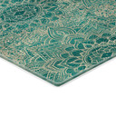 Glasbillede - Mandala Boho Guld-grøn - Bloomery Decor