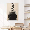 Plakat drewniany wino z korkociągiem - Pictufy Studio