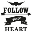 Sticker mural - Follow your heart