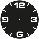 Wandtattoo Modern + Wanduhr - Ø 44 cm