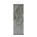 Textielposter Exotische palmbladeren roze-groen - Ms Tiff - Panorama