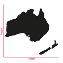 Akrylowa mapa dekoracyjna Australia - Nowa Zelandia