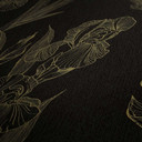 Daniel Hechter Papier peint floral Noir, Jaune