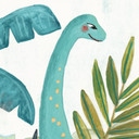 Fototapeta z kolorowymi dinozaurami w dżungli - Bonne Müller
