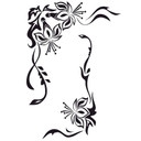 Sticker mural - Ornement Floral