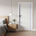 Wallsticker bølgebort lilla-pastel