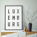 Plakat - Typografia Luksemburg