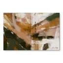 Wanddecoratie Warme Penseelstreken Abstract - Cheney - Alu-Dibond