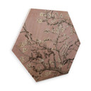 Hexagone - Bois - van Gogh - Amandier en fleurs rose