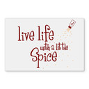 Stænkplade - Live life with a little spice 02