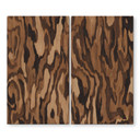 Plaque de Protection pour Cuisinière Ettore Walnut - Veinage de Bois Abstrait - Sir Edward x Grigory Gladarev
