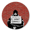 Glasbillede - Banksy - Keep Coins
