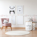 A.S. Création Lovely Kids Frise autocollante enfant - Rosé, Gris