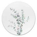 Tableau en alu-Dibond Sisi & Seb - Branche d'Eucalyptus - Rond