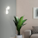 Wandspot Lilly, weiß, 20 x 10 cm, Deckenspots, dimmbar