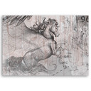 Canvasbillede, Pegasus hest abstrakt