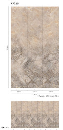 Marmor sten effekt tapet Beige,Sten effekt 2,70 x 1,59 m