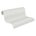 Stribet tapet cremegrå - non-woven tapetkunst A.S. Création - mat og let tekstureret