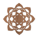 Dekoracja drewniana mahoń - Mandala Lotos