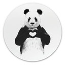 Tableau sur alu-Dibond Solti - L'amour c'est tout - Rond