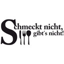 Wandtattoo Schmeckt nicht gibt's nicht 3