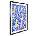 Plakat pływaczki w basenie - Ilustracja - Jota de jai