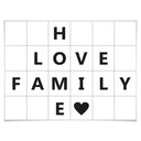 Plakat z siatką - Home Love Family