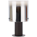 Tischleuchte Benett, braun, 26 x 15 cm, Glas Tischlampe