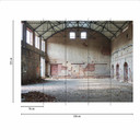 Industrial IndustryHall tapet i brungrå - non-woven tapet Designwalls 2 - 2,55 x 3,5 m