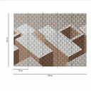 Geometric GraphicTiles2 grå beige - non-woven tapet Designwalls 2 - 2,55 x 3,5 m