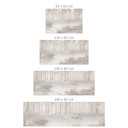 Zelfklevende Keukenachterwand Bos bij het meer in mist in beige - Ms Tiff