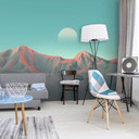 Fototapet - 3D - Bjerge